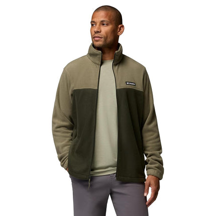 Columbia Men's Steens Mountain Full Zip 2.0, Full Zip Fleece Jacket, Stone Green/Greenscape, Small