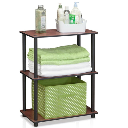 Furinno TURN-N-TUBE Storage Shelves, 3-Tier Book S