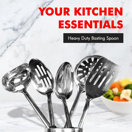 Chef Craft Select Stainless Steel Spoon, Silver