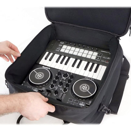 Rockville MB1615 DJ Gear Mixer Gig Bag Case, 15.5" x 15" x 5", Rugged Nylon, Water-Resistant, Front Pocket for Laptop and Accessories, for Mobile DJs and Studio Professionals