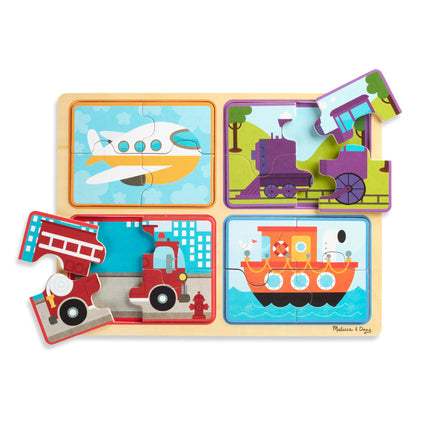MELARQT Melissa & Doug Natural Play Wooden Puzzle: