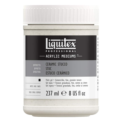 Liquitex 6408 Professional Ceramic Stucco Effects Medium, 237 ml,Transparent