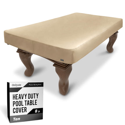 GoSports 8 ft Premium Leatherette Pool Table Cover