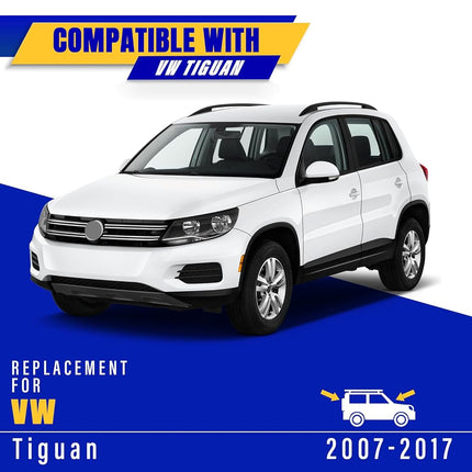3 wipers Replacement for 2007-2017 VW Volkswagen Tiguan, Windshield Wiper Blades Original Equipment Replacement - 24"/21"/13" (Set of 3) Top Lock