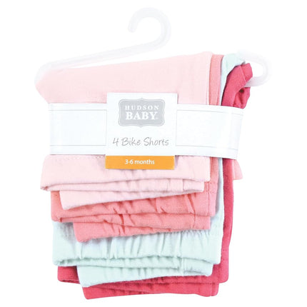 Hudson Baby Short Bébé Lot de 4, Bateau Menthe, 0-3 Mois