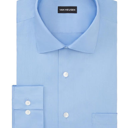 Van Heusen Men's Dress Shirt Regular Fit Flex Collar Stretch Solid Tuxedo Shirt, Blue Frost, XXL Neck 47 cm, Sleeve 81/84 cm
