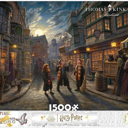 Ceaco - Thomas Kinkade - Harry Potter - Diagon Alley - 1500 Piece Jigsaw Puzzle