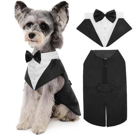 Kuoser Dog Tuxedo, Dog Suit and Bandana Set, Dogs 