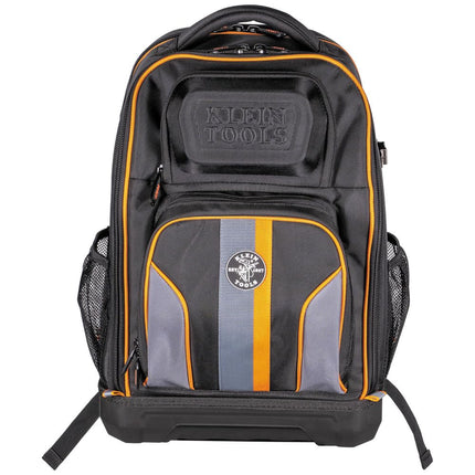 KLEIN TOOLS 62805BPTECH Laptop Backpack Tool Bag, Tradesman Pro Extra-Large 28-Pocket Tech Tool Backpack with Molded Bottom, Charging Port