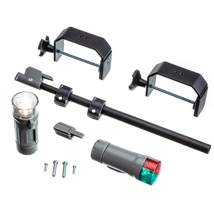 Attwood Corporation - 14194-7 Clamp-On LED Light Kit - Marine Grey, Telescoping