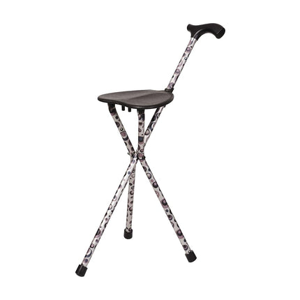 Switch Sticks Seat Stick, 2-in-1 Walking Cane Seat, Folding, Storm