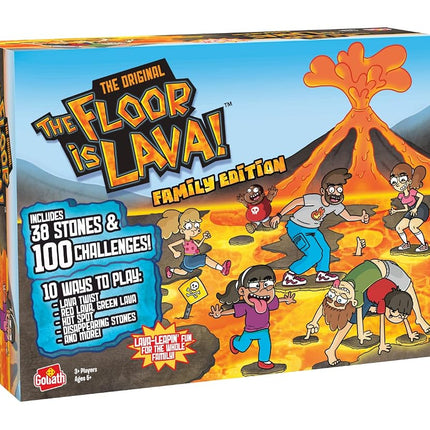 Goliath Games The Floor is Lava: Family Edition | Family Games | for 3+ Players | Ages 5+, Multicolor (921682)