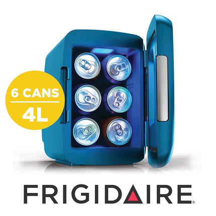 Frigidaire EFMIS179 Gaming Light Up Mini Beverage Refrigerator, Blue