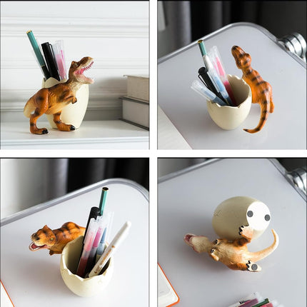 Banllis Dinosaur Pen Holder & Pencil Holder for Desk, Jurassic Park Decor