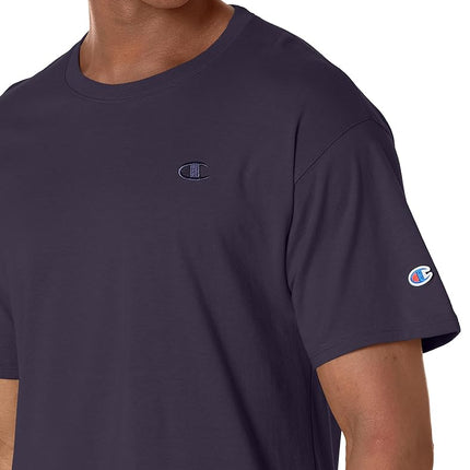 Champion Mens Classic Jersey T-Shirt Shirt (Pack of 1), Navy, L Tall