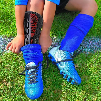 Vizari Malaga Soccer Shin Guards for Kids | Youth Soccer Gear for Boys Girls | Protective Soccer Equipment | Adjustable Straps