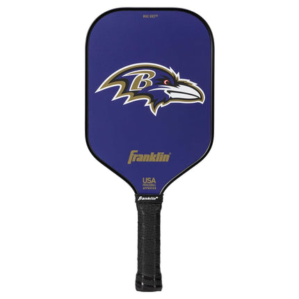 Franklin Sports NFL Baltimore Ravens Pickleball Paddle - Official NFL Team Pickleball Paddles - USAP (USAPA) Approved Premium Quality Pickleball Paddles - Authentic Team Logos + Colors