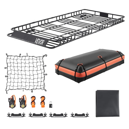 VEVOR Roof Rack Basket, 84 x 39 x 4.1 in, Universa