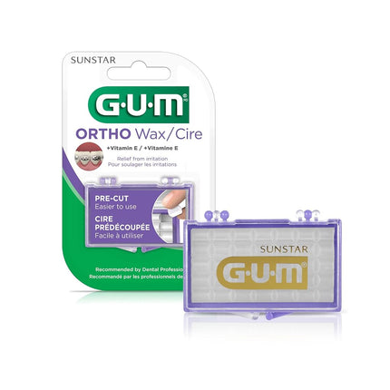 GUM Orthodontic Wax with Vitamin E, for Braces, Wi