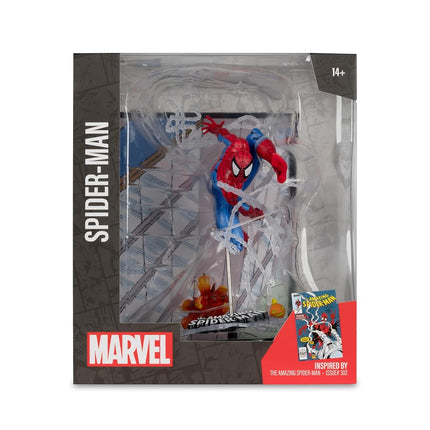 McFarlane Marvel Spider-Man 1:10th Scale Collectible with Scene (The Amazing Spider-Man #302) Toys