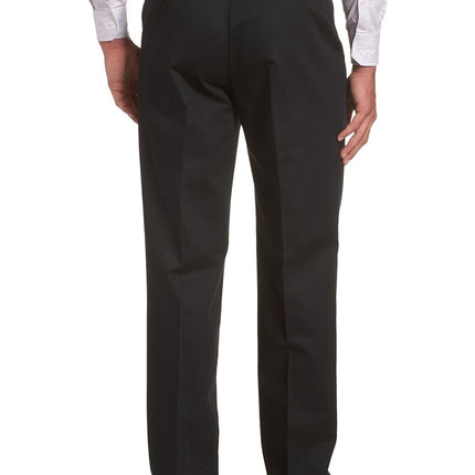 Haggar Men's Work to Weekend Classic Fit Pleat Regular and Big and Tall Sizes, Black, 44W x 30L