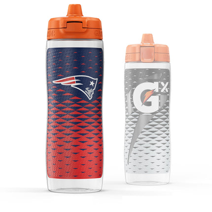 Gatorade Gx NFL Non-Slip Squeeze Bottles, 30 fl oz