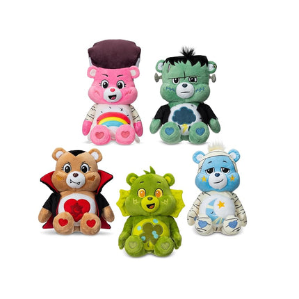 Basic Fun Care Bears, Grumpy as Frankenstein, Care Bears Universal Monsters 22cm Plush, Cuddly Toys for Children, Cute teddy bear, Suitable for Girls and Boys Ages 4+