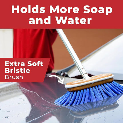 Shurhold 970 6" Deck Brush with Extra Soft Blue Nylon Bristles