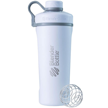 Blender Bottle Radian Vaso mezclador de acero inoxidable aislado, blanco mate, 26 onzas, C02091