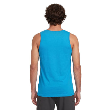 Volcom Men's Solid Heather Tank, Bay Blue Heather, Large