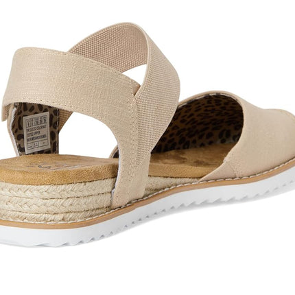 Skechers Women's Desert Kiss-Sun Shining Ballerines, Naturel, 2 UK
