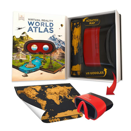 Abacus Brands VR World Atlas Gift Box, Full Version, Ages 8+