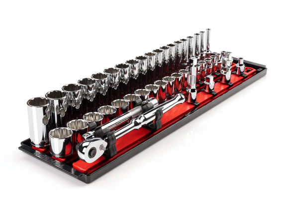 TEKTON 3/8 Inch Drive 12-Point Socket and Ratchet 