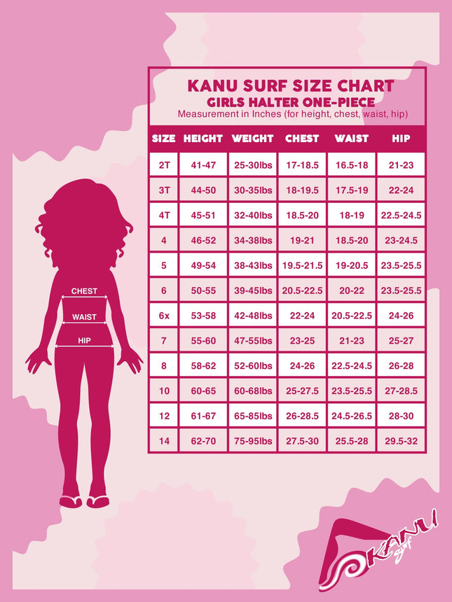 Kanu Surf Traje de baño de una pieza para niñas, diseño de jazmín, cuello halter, diseño de jazmín, color aguamarina, 7