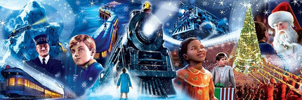 MasterPieces Puzzle de Noël Le Pôle Express - 1000 pièces - 33 x 99 cm