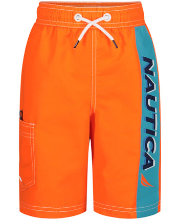 Nautica Boys 4-7 Swim Trunk, in Motion Neon Orange