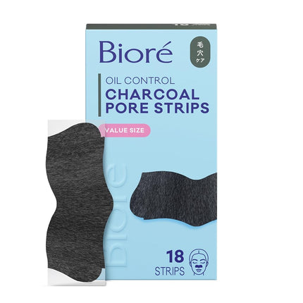Biore Deep Cleansing Pore Charcoal Strips, 18 Coun