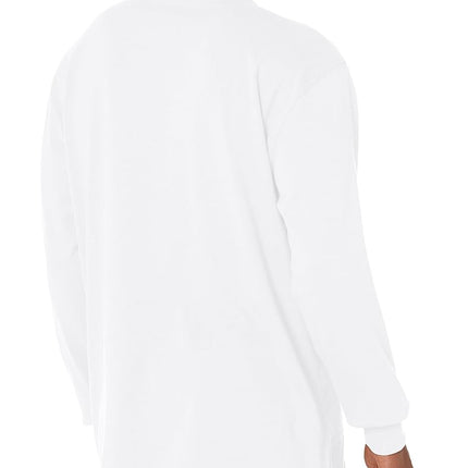 Dickies Men's Long Sleeve Heavyweight Logo T-Shirt, White, XL
