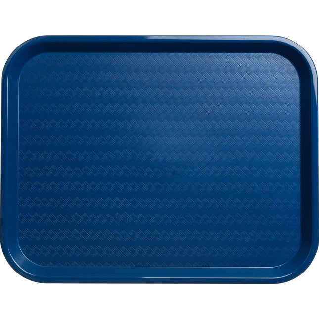 Bandeja de cafetería / comida rápida estándar Carlisle CT141814, 14" x 18", azul