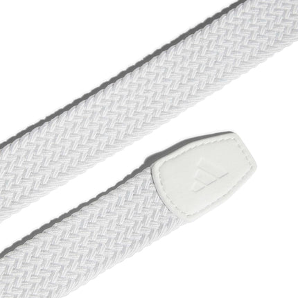 adidas Men's BRAIDED STRETCH BELT, white, Medium/Large