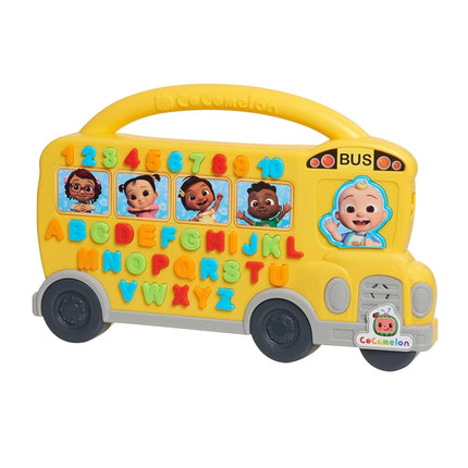 Cocomelon Learning Bus, Over 85 Learning Phrases, Counting, Alphabet, Music, Sounds, Yellow, Kids Toys for Ages 18 Month by Just Play