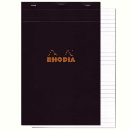 RHODIA 196009C - Stapled Notepad N°19 Black - A4+ 