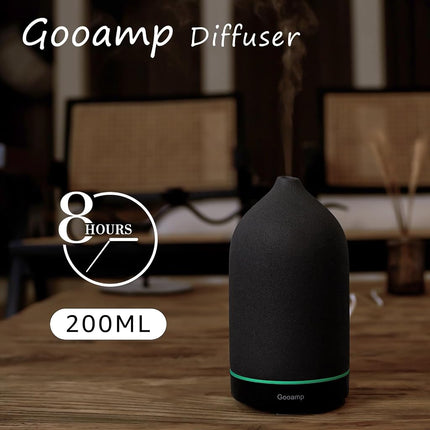 Gooamp Ceramic Essential Oil Diffuser for Home 200ML Humidifier