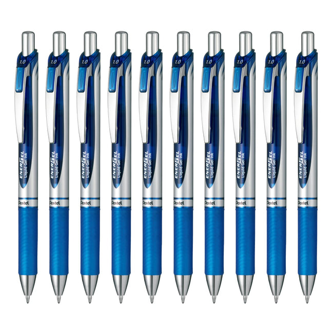 10pcs Pentel BL80 EnerGel 1.0mm Retractable Liquid