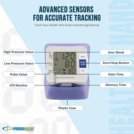 Primacare Digital Wrist Blood Pressure Monitor,