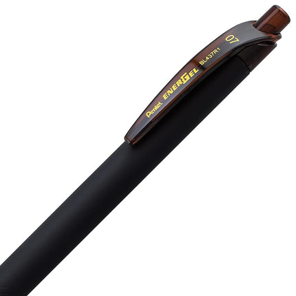 Pentel EnerGel Noir 0.7mm Brown - Pack of 12