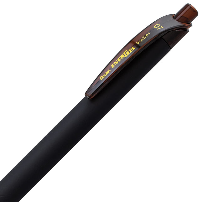 Pentel EnerGel Noir 0.7mm Marrón - Paquete de 12
