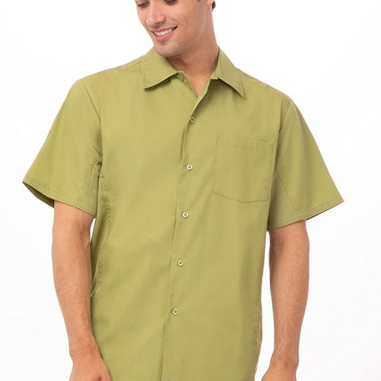 Chef Works Men's Universal Shirt, Lime, XS