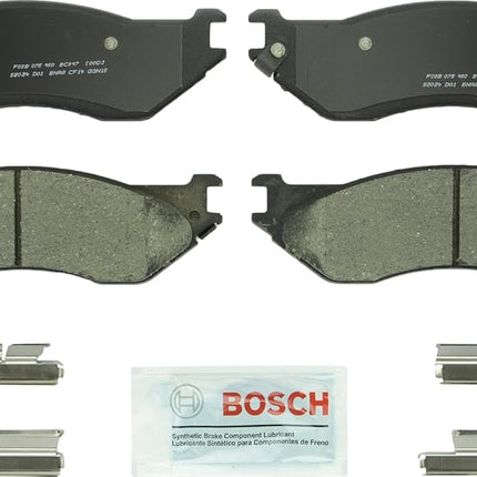 BOSCH BC897 QuietCast Premium Ceramic Disc Brake Pad Set - Compatible with Select Dodge Ram 1500; FRONT
