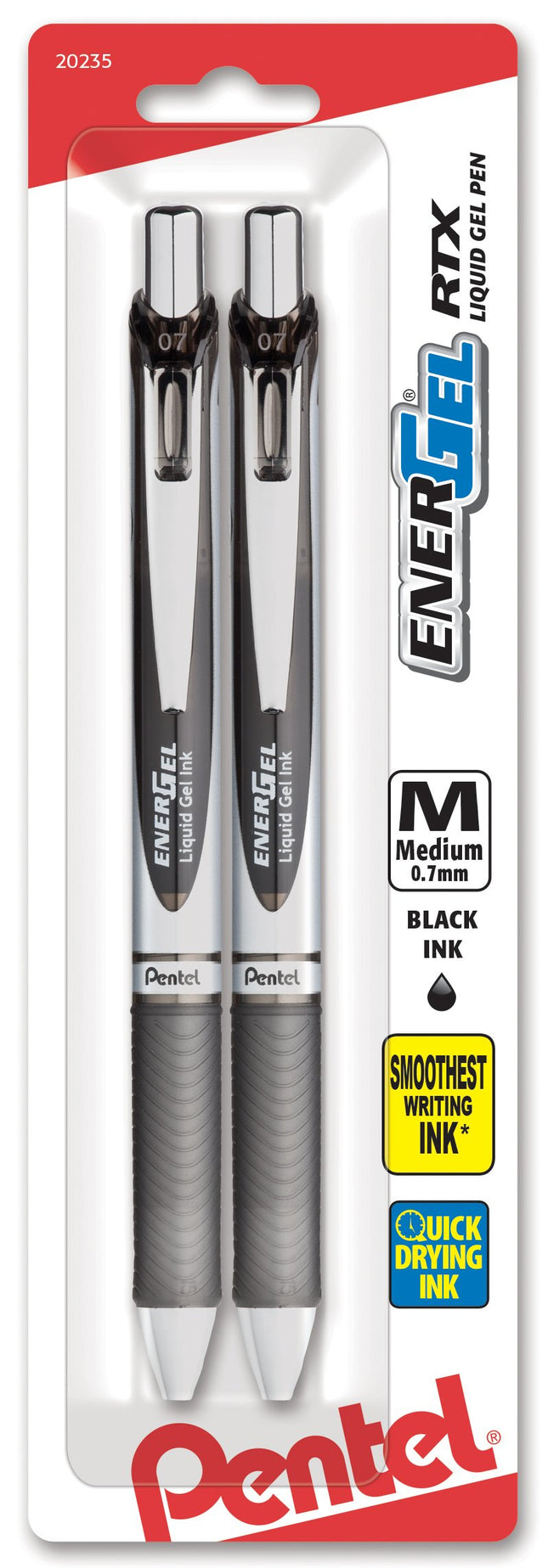 EnerGel RTX Retractable Liquid Gel Pen Medium Line